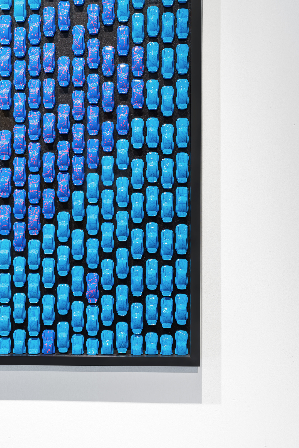 Cobalt gallery wall